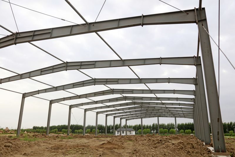 Steel Beam Installation in Clear Weather