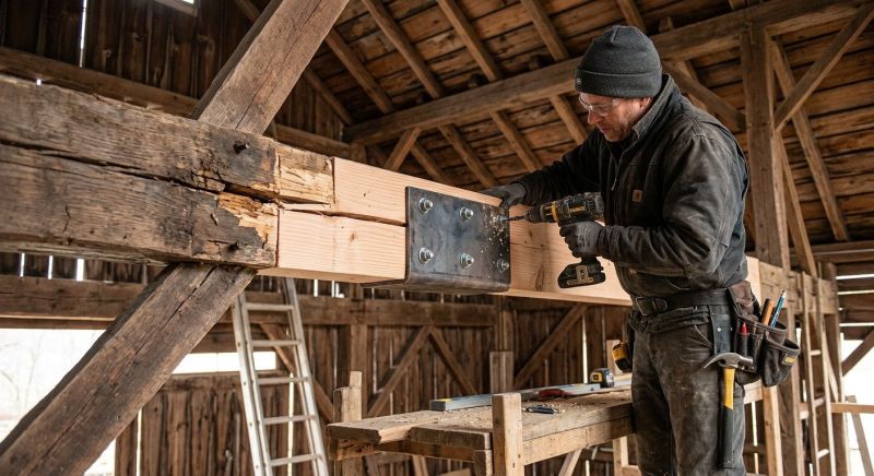 Wood Beam Repair in Wilmington, NC